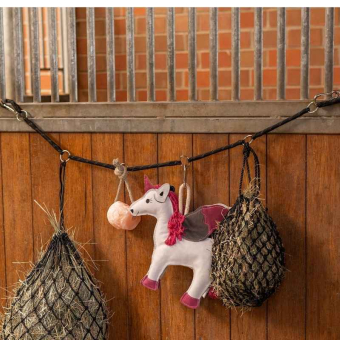 Hanging Rope with Rings Flexible Black