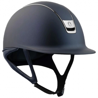 Riding Helmet Shadowmatt 2.0 Black Chrome Navy Blue 