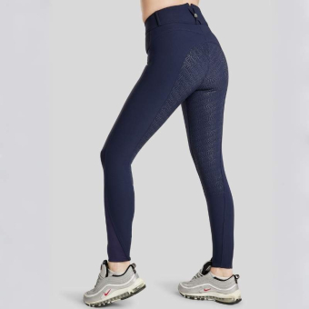 Riding Breeches Megan Yati Full Grip Navy Blue