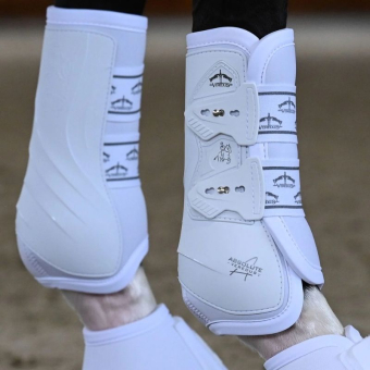 Dressage Boots Absolute Front Elastic White