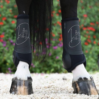 Dressage Boots Absolute Rear Velcro Black