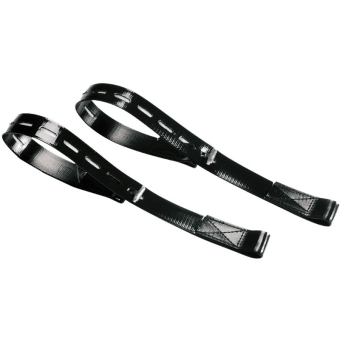 Stirrup Leathers Kids/Junior Webbers Black 45