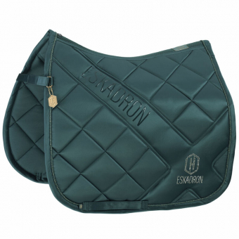 Dressage Saddle Pad Bicross Mattgloss Olive Green