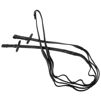 Hunter reins Supreme Black/Silver 