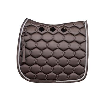 Dressage Saddle Pad Glossy Wave Brown