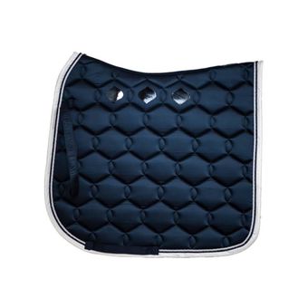 Dressage Saddle Pad Glossy Wave Navy