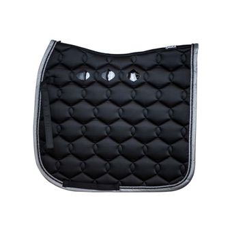 Dressage Saddle Pad Glossy Wave Black