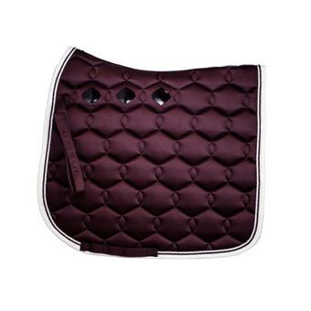 Dressage Saddle Pad Glossy Wave Wine Red