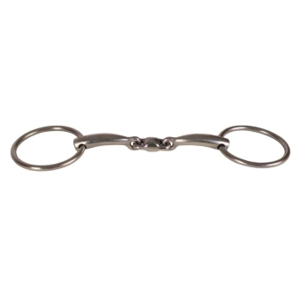 Snaffle Double Jointed Loose Ring Stainless Steel 14mm