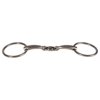Snaffle Double Jointed Loose Ring Stainless Steel 16mm