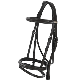 Bridle Fancy Slim Selected Black/Silver 