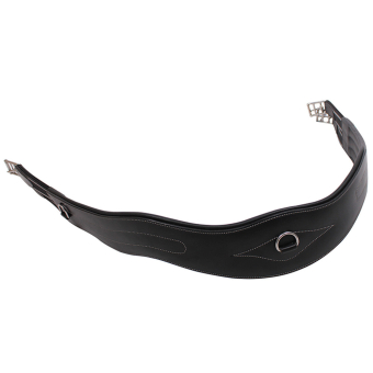 Anatomical Girth Luxury Stitching Black