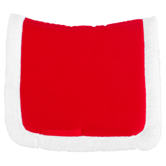 Dressage Saddle Pad Christmas Red/White
