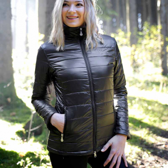 Quilted Riding Jacket Black