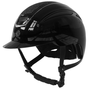 Riding Helmet Elite Glossy Black