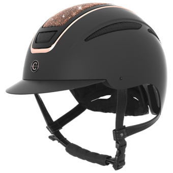 Riding Helmet Elite Rose Gold Black