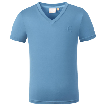T-Shirt Child/Junior V-Neck Blue