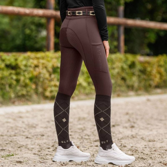 Riding Tights Kids/Junior Ella Glam Full Grip Brown