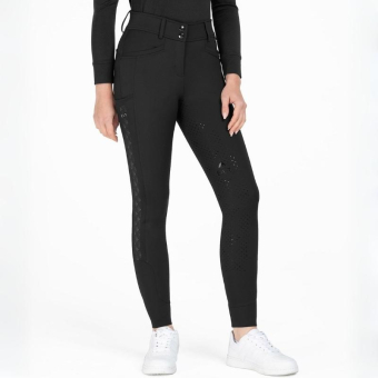 Riding Breeches Reflective Full Grip Black