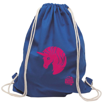 Drawstring Bag Unicorn Blue