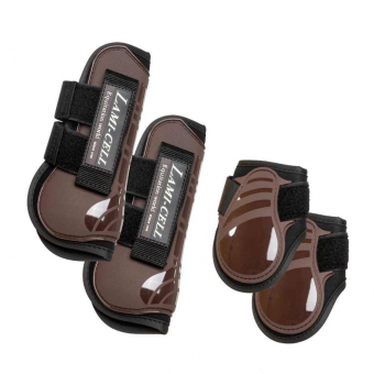 Tendon Boots Front/Back 4-Pack Brown