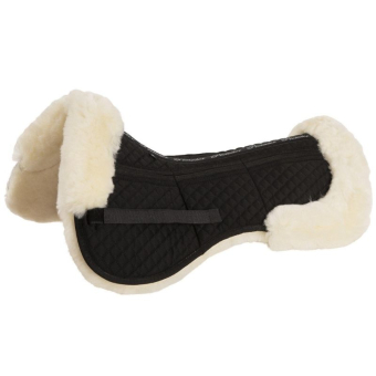 Correction Pad with Edge Sheepskin Showjump Black