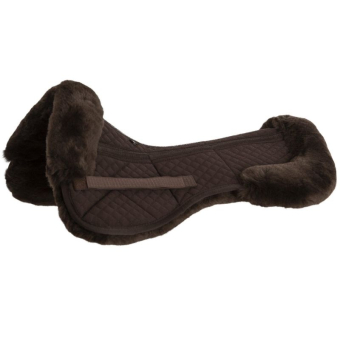 Correction Pad with Edge Sheepskin Showjump Brown