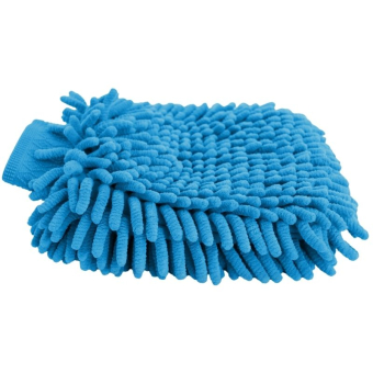 Grooming Mitt Microfibre Blue