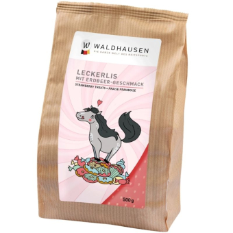 Horse treats Cookie Hearts Strawberry 500g