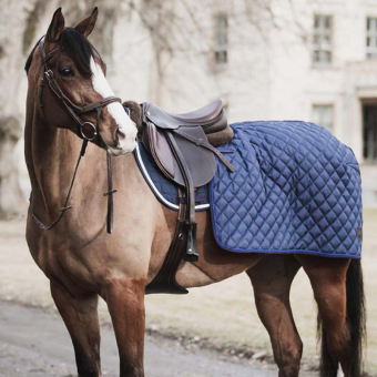 Quarter Rug Quilted 420D 200g Navy Blue