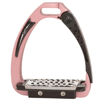 Safety Stirrups Children/Junior Aluminium Pink