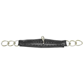 Curb Chain Leather Black