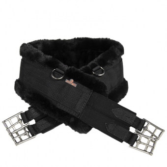 Saddle Girth Sheepskin Black/Black