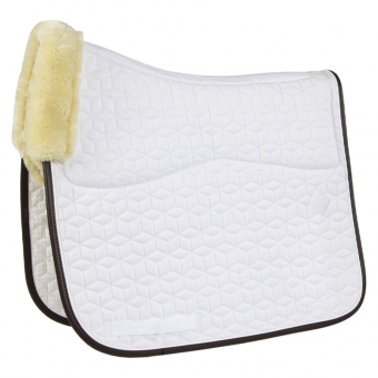 Dressage Saddle Pad Skin Friendly White
