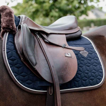 Jumping Star Saddle Pad Navy