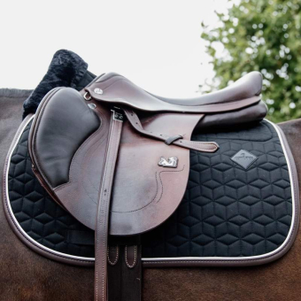 Jumping Star Saddle Pad Black