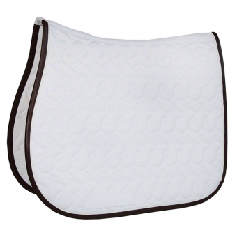 Saddle Pad Absorb White/Brown