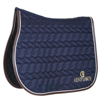 Saddle Pad Absorb Logo Navy/White/Brown