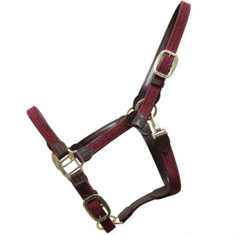 Braided Nylon Halter Bordeaux in the group Horse Tack / Halters / Fabric & Nylon Halters at Equinest (42516Bo-r)