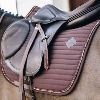 Allround Saddle Pad Pearls Brown