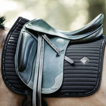 Dressage Saddle Pad Pearls Black