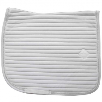 Dressage Saddle Pad Pearls White