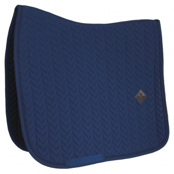 Dressage Saddle Pad Fishbone Navy Blue