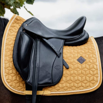 Dressage Saddle Pad Velvet Mustard
