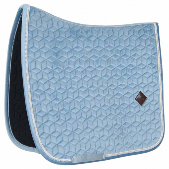 Dressage Saddle Pad Velvet Light Blue