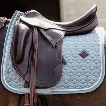 Dressage Saddle Pad Velvet Light Blue
