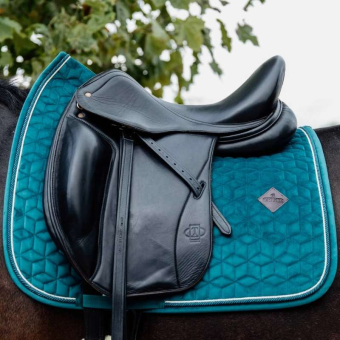 Dressage Saddle Pad Velvet Emerald Green