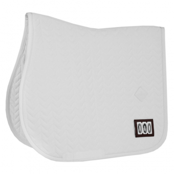 Saddle Pad Fishbone Competition White