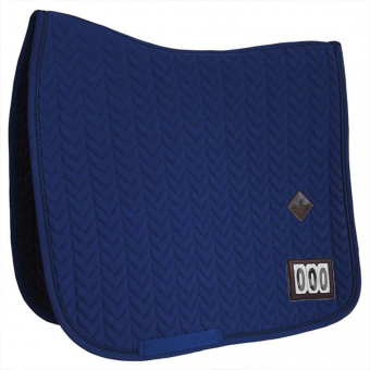 Dressage Saddle Pad Fishbone Competition Navy Blue