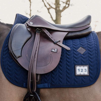Saddle Pad Fishbone Competition Navy